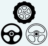 Steering and car wheel