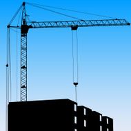 Silhouette cranes N3