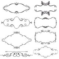 Vector decorative design elements N3