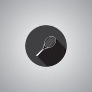 Tennis symbol flat