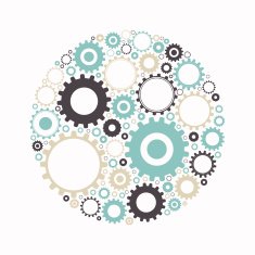 Vector Abstract Cog Wheels N5