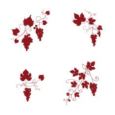 Grapevine Design Ornaments N2