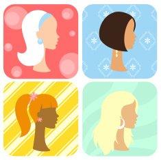 Woman's silhouettes