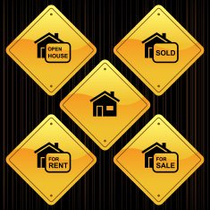 Yellow Signs - Real Estate