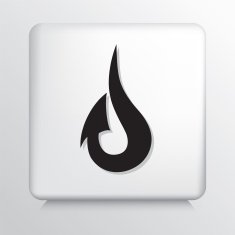 Square Icon With Recycle Oil Symbol N2