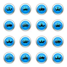 Blue Icons - Crowns
