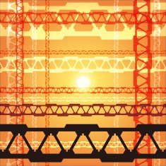 Abstract background truss