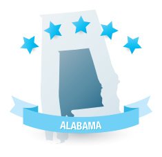 Detailed map of Alabama state