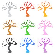 Tree Icon Set N2