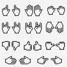 Pixel Hand Cursor Collection N2
