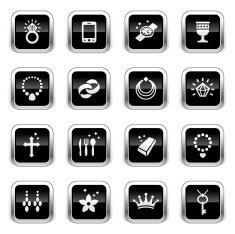 Supergloss Black Icons - Jewellery