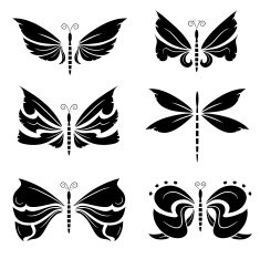 Butterfly Silhouette N16