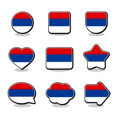 SRPSKA FLAG ICON SET N2