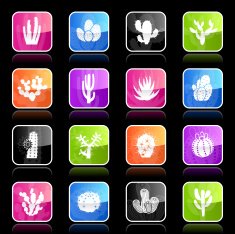 Ubergloss Icons - Cactuses Cacti
