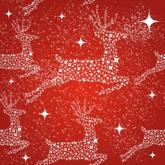 Merry Christmas reindeer seamless pattern background