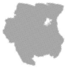 Dotted vector map of Suriname
