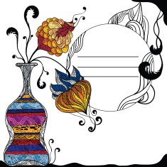 Decorative card N5