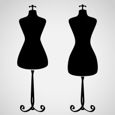 Classic female mannequin silhouette N2