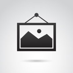 Frame icon isolated on white background N2