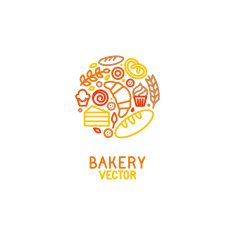 Vector logo design element with icons