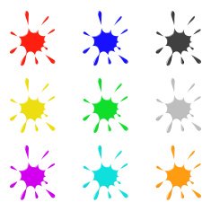 Colored vector ink illustration N3