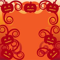 Pumpkin frame backdrop