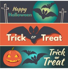 Colorful Happy halloween set N2