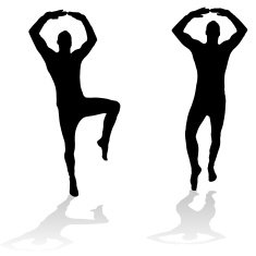Vector silhouette of a man N769