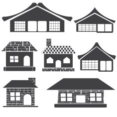 building icons set vector illustration N7