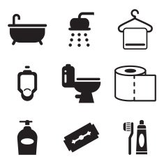 Bathroom Icons N10