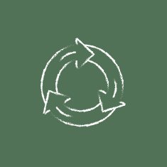 Arrows circle icon drawn in chalk N2