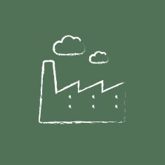 Factory icon drawn in chalk N5