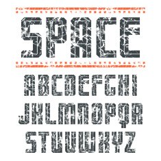 Sans serif font in sport style N2