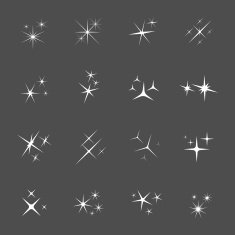 Vector sparkles icon set N2