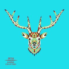 Zentangle stylized deer head Sketch for tattoo or t-shirt N2