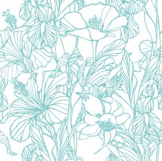Seamless pattern with narcissus flowers N12