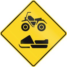 Snowmobile And ATV Warning in Canada N2