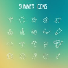 Summer icon set N3