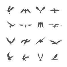 Set of eagles