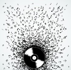 Music vinyl disc