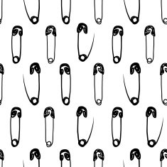 Safety pin seamless pattern for your design