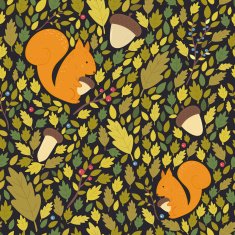 Seamless forest pattern N12