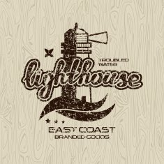 Lighthouse emblem for t-shirt N3