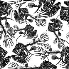 Fish Skeleton N25