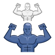 Figure of a Muscle Man