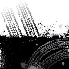 Tire track background N3