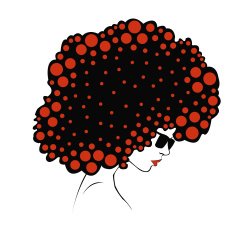 abstract Color round hair - Illustration N2