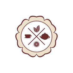 tea icons set with lemon on white background Vector