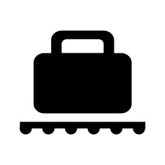 Vector Baggage Claim Public Information Sign Illustration EPS10 N13