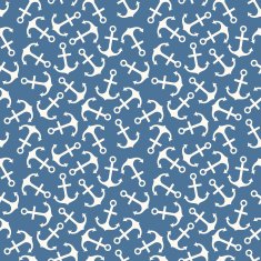 Seamless vector pattern of anchor shape and line N10